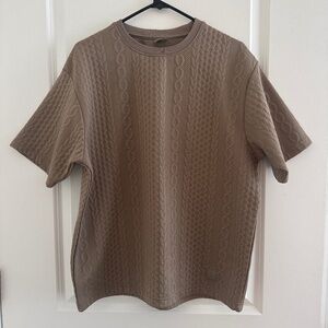 Ribbed pattern tshirt